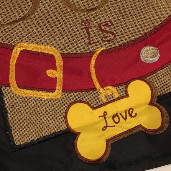 🎉HP🎉”Home is Where the Dog Is, Love” Double-Sided Garden Flag, New Tags Sealed - Picture 4 of 10